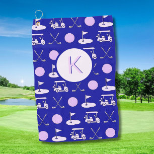 Leuk Roze Stijlvol Golf Design en Custom Monogram Golfhanddoek
