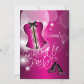 Leuk roze vrijgezellenfeest kaart (Voorkant)