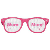 Leuk Roze Wit Moeder Moederdag 4Erica Retro Zonnebril (Voorkant)