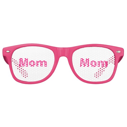 Leuk Roze Wit Moeder Moederdag 4Erica Retro Zonnebril (Voorkant)