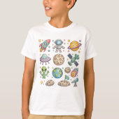 Leuk Ruimte Avontuur Kinderen T-shirt (Voorkant)