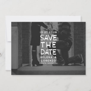 Leuk rustiek save the date