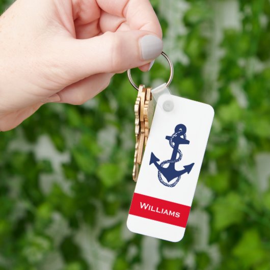 leuk RWB nautical ANCHOR MET NAAM | SLEUTELHANGER (Hand)