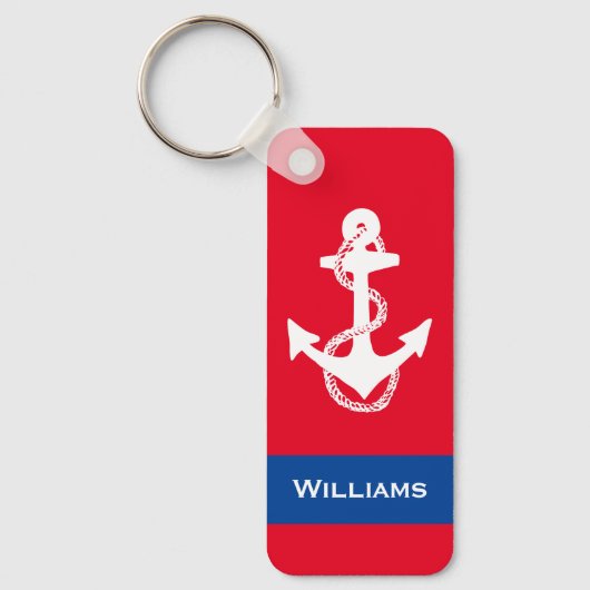 leuk RWB nautical ANCHOR MET NAAM | SLEUTELHANGER (Voorkant)