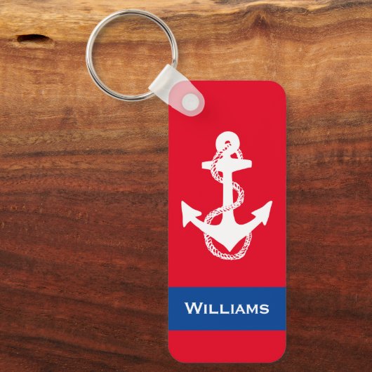 leuk RWB nautical ANCHOR MET NAAM | SLEUTELHANGER (Voorkant)