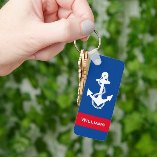 leuk RWB nautical ANCHOR MET NAAM | SLEUTELHANGER (Hand)