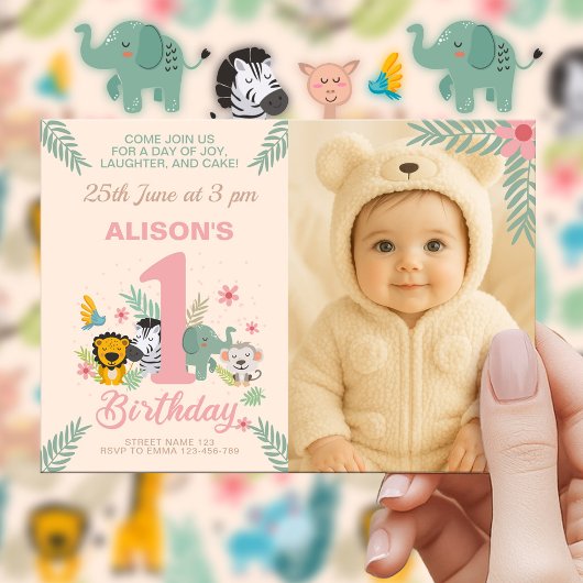 Leuk safari-avontuur voor de eerste verjaardag met kaart