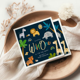 Leuk Safari Oerwoud Dier Wild Een Baby shower Servet