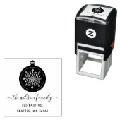 Leuk Scandinavisch ornament Noords retour adres Zelfinktende Stempel (In situ)