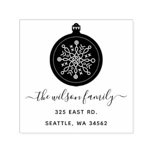 Leuk Scandinavisch ornament Noords retour adres Zelfinktende Stempel