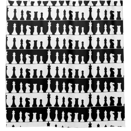 Leuk schaakspel Douchegordijn (Voorkant)