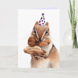 Leuk schattig dier eekhoorn viering kaart