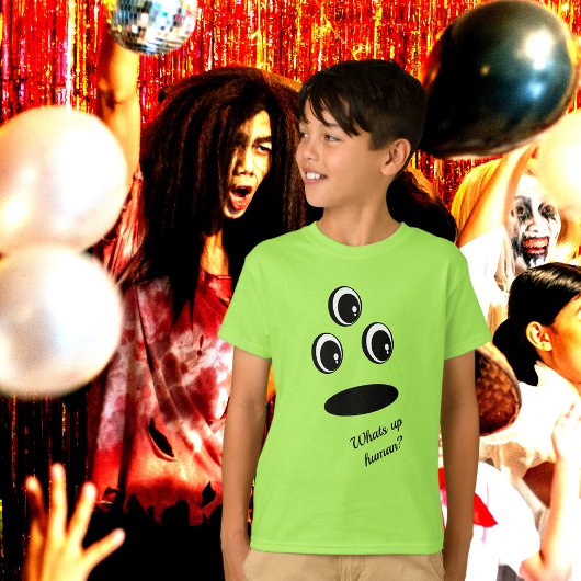 Leuk Schattige Gezicht Gemakkelijk Halloween kostu T-shirt