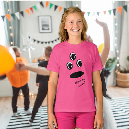 Leuk Schattige Gezicht Gemakkelijk Halloween kostu T-shirt