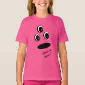 Leuk Schattige Gezicht Gemakkelijk Halloween kostu T-shirt (Voorkant)