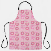 Leuk Schattige Grote Dag Donut Slogan Pattern Schort (Voorkant)