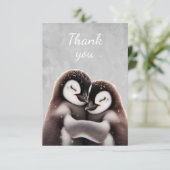 Leuk Schattige knuffelen Pinguïn Bird Bedankt (Staand voorkant)