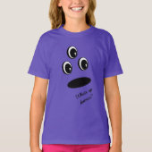 Leuk Schattige Monster Alien Face Easy Halloween k T-shirt (Voorkant)