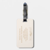 Leuk Schattige Neutral Pop Dog Pattern Bagagelabel (Achterkant verticaal)