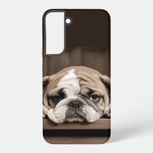 Leuk Schattige Sad Depressed Dog Pet Animal Samsung Galaxy Hoesje (Achterkant)