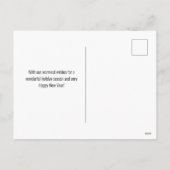 Leuk Schattige Schaatsen Rendier Vrolijk Kerstfees Feestdagenkaart (Achterkant)