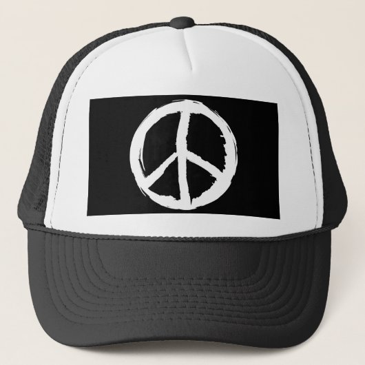 leuk schilder PEACE SYMBOL | Trucker Pet (Voorkant)