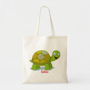 Leuk Schildpad Gepersonaliseerd Meisje Tote Bag