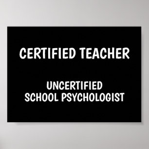 Leuk School Leven voor Leraren Poster