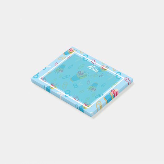 Leuk schoolthema post-it® notes (Schuin)