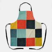 Leuk Schort in Patchwork Pattern (Voorkant)