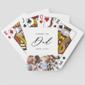 leuk script en multi foto pokerkaarten (Achterkant)