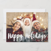 leuk script geluksvieringen kerstkaart (Voorkant)