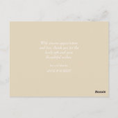 leuk script | Wedding Dank je wel kaart (Achterkant)