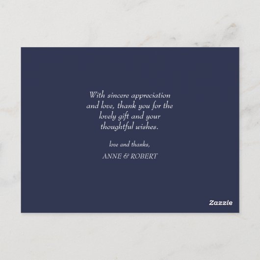 leuk script | Wedding Dank je wel kaart (Achterkant)