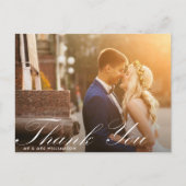 leuk script | Wedding Dank je wel kaart (Voorkant)