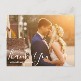 leuk script | Wedding Dank je wel kaart
