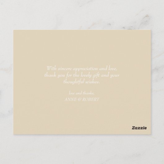 leuk script | Wedding Dank je wel kaart (Achterkant)