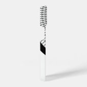 Leuk Script Zwart-wit Monogram Cat iPhone Hoesje (Rechterkant)