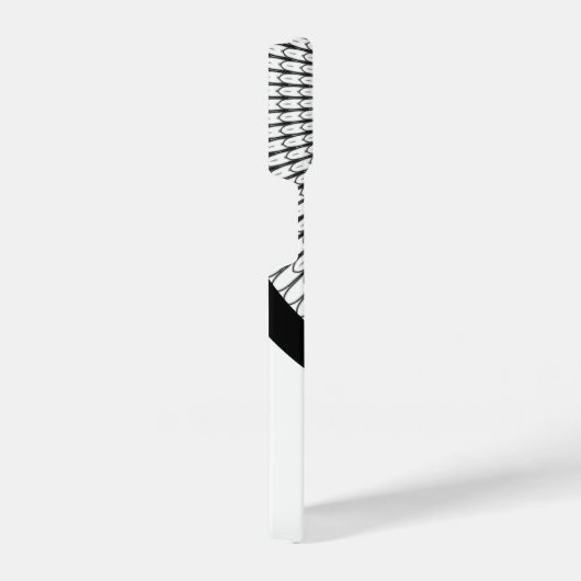 Leuk Script Zwart-wit Monogram Cat iPhone Hoesje (Rechterkant)