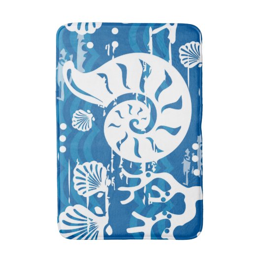 Leuk Seashell patroon strand huis badmat (Voorkant Verticaal)