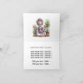 Leuk senior met katten notitiekaartje (Binnen)