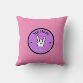 Leuk! Sierkussen - Mijn moeder ROCKS! (Achterkant)