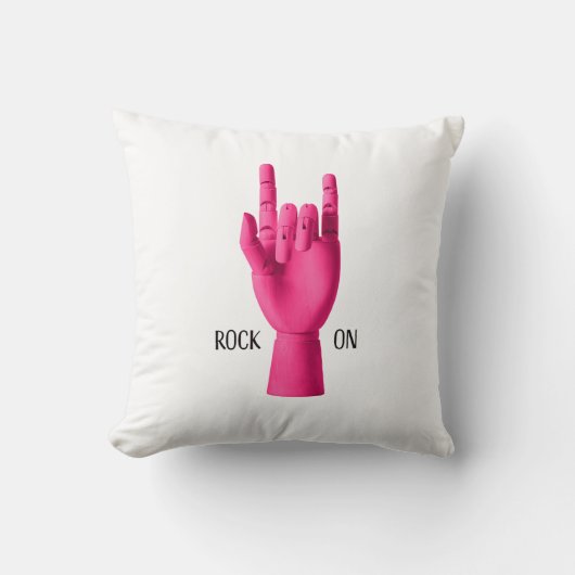 Leuk Sierkussen. Rock On! Kussen (Voorkant)