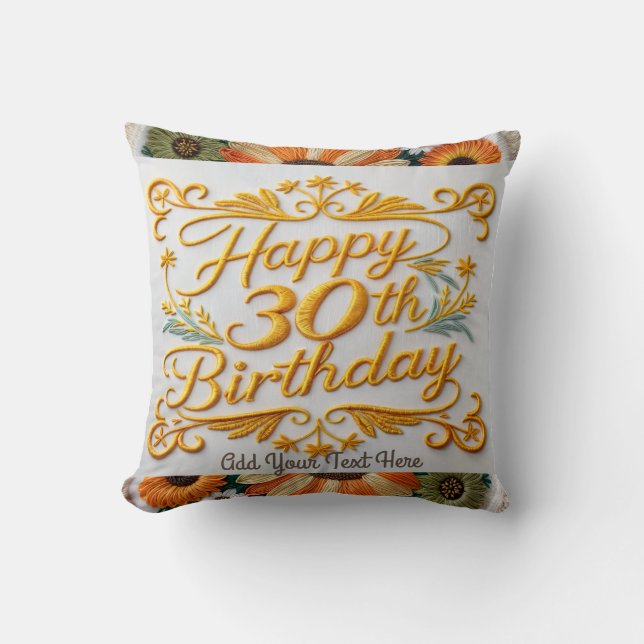Leuk Sierkussen voor een 30e verjaardag (Voorkant)