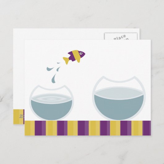 Leuk simpel bericht briefkaart (Voorkant / Achterkant)