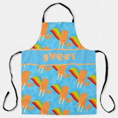 Leuk Sinaasappel Bevroren Poppen Leuk Joy Pattern Schort (Voorkant)