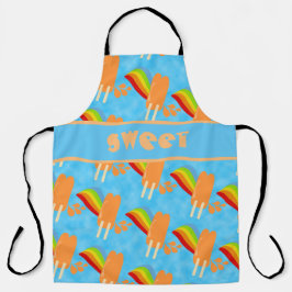 Leuk Sinaasappel Bevroren Poppen Leuk Joy Pattern Schort