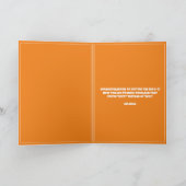 Leuk Sinaasappel en wit lab echtgenoot 60th Verjaa Kaart (Binnen)