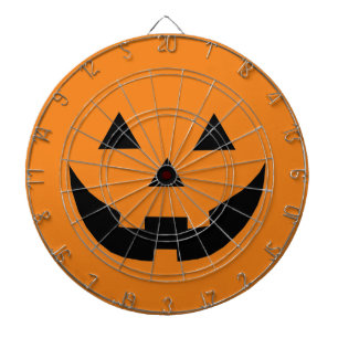 Leuk sinaasappel Jack o lantaarn pompoen gezicht H Dartbord