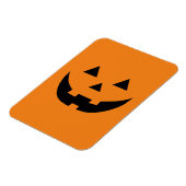 Leuk sinaasappel jack o lantaarn pompoen gezicht H Magneet (Linkerzijde)